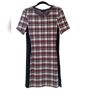 Topshop Plaid Bodycon Dress